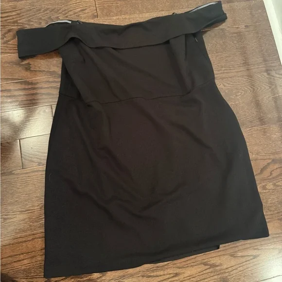 BHLDN Maci Off-The-Shoulder Stretch Crepe Mini Dress - Anthropologie - Size 2X - Picture 2 of 3